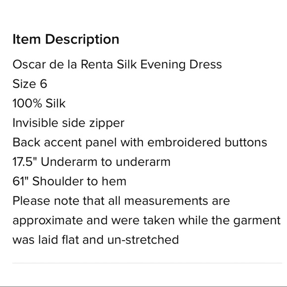 OSCAR DE LA RENTA SILK - Picture 6 of 6